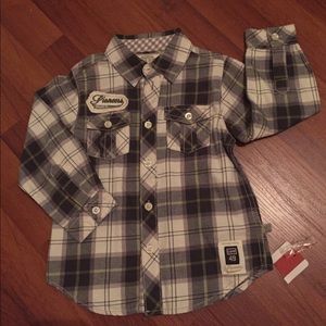 Brand new cotton flannel button down